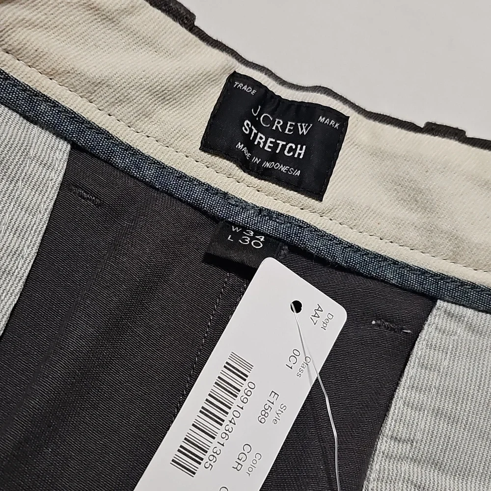 J. Crew Gray Slim Fit Chinos Pants Size 34x30 New